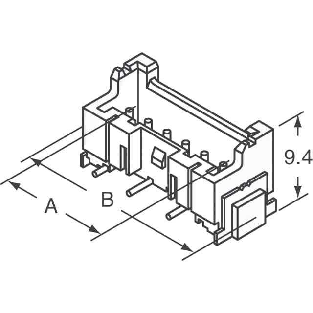 BM09B-XASS-TF(LF)(SN) JST Sales America Inc.  Embases à broches mâles